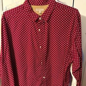Banana Republic button down. Red check.